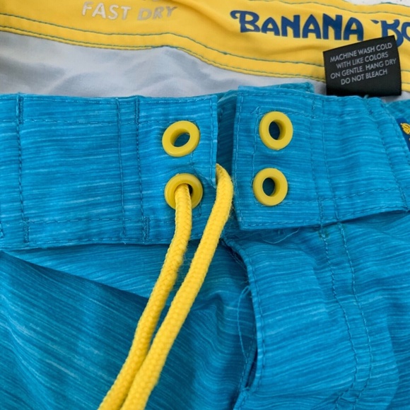 Banana Boat Men's UPF 50+ Swim Trunks in Blue & Yellow Size M. - Picture 7 of 12